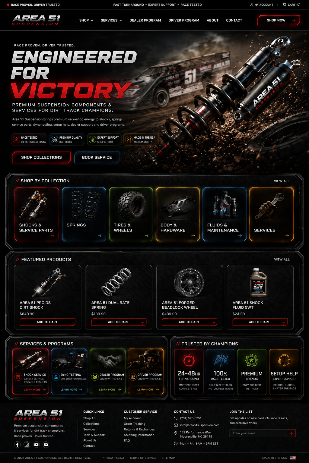 Area 51 Suspension homepage
